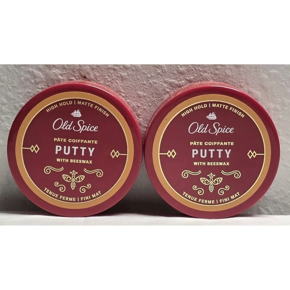 Old Spice Putty High Hold Matte Finish With Beeswax 2.22 oz - Qty Of 2